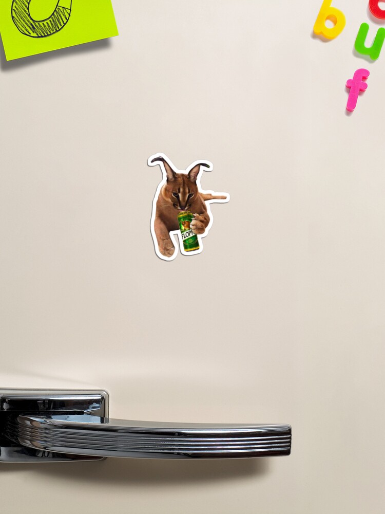 Drunk Floppa Cat Meme | Sticker