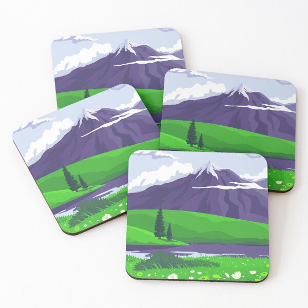 Item preview, Lake Landscape Art green  designed and sold by Tshirtstory.