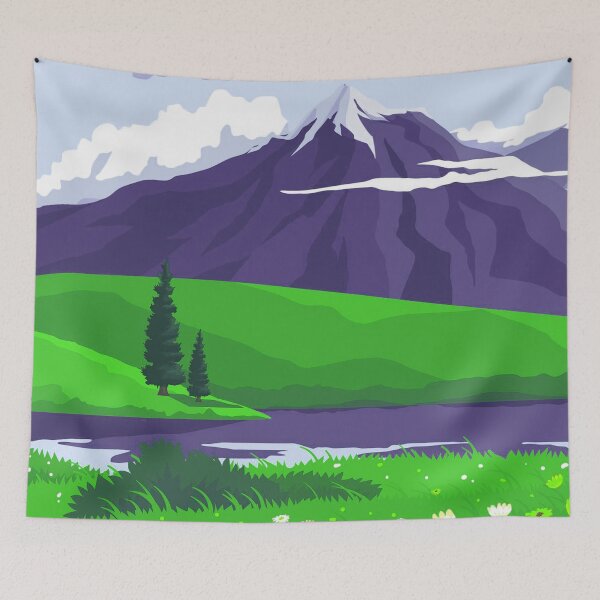 Item preview, Lake Landscape Art green  designed and sold by Tshirtstory.