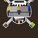 «Matar al televisor [cráneo]» de alexMo