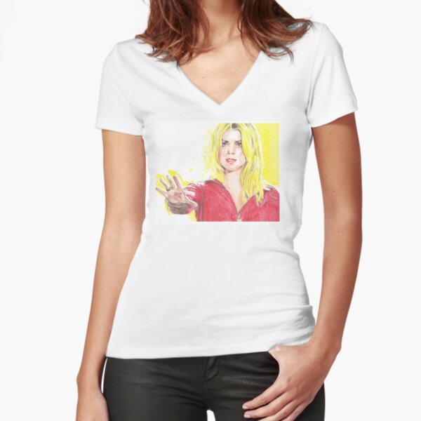 Fitted V-Neck T-Shirt