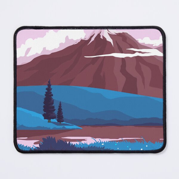 Item preview, Lake Landscape Art Blue designed and sold by Tshirtstory.