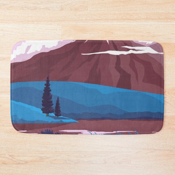 Item preview, Lake Landscape Art Blue  designed and sold by Tshirtstory.