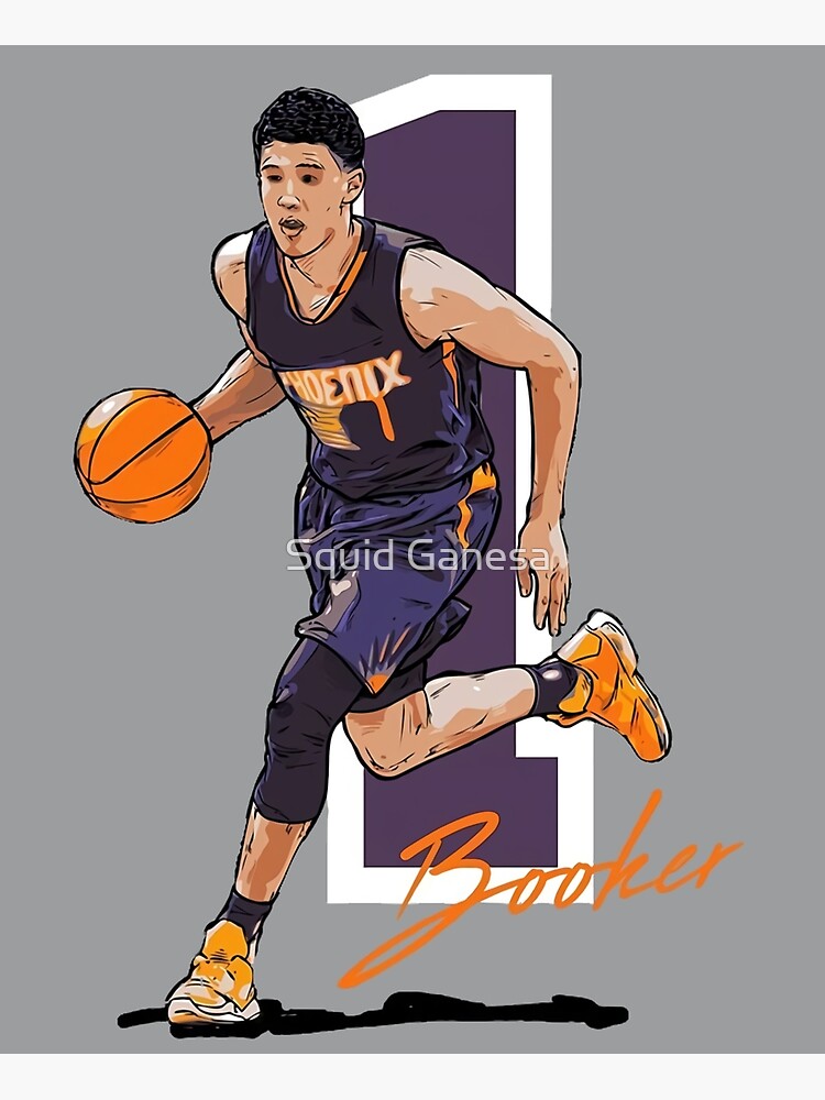 Wallpaper Devin Booker Illustration Sticker for Sale by borjoijo56