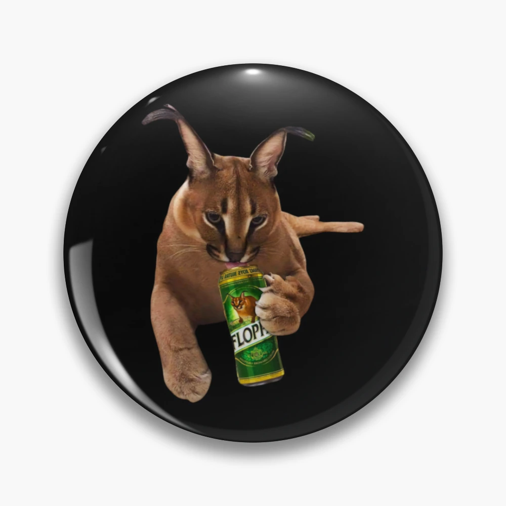 Drunk Floppa Cat Meme Sticker for Sale by fomodesigns