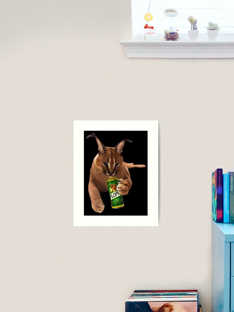Drunk Floppa Cat Meme | Sticker