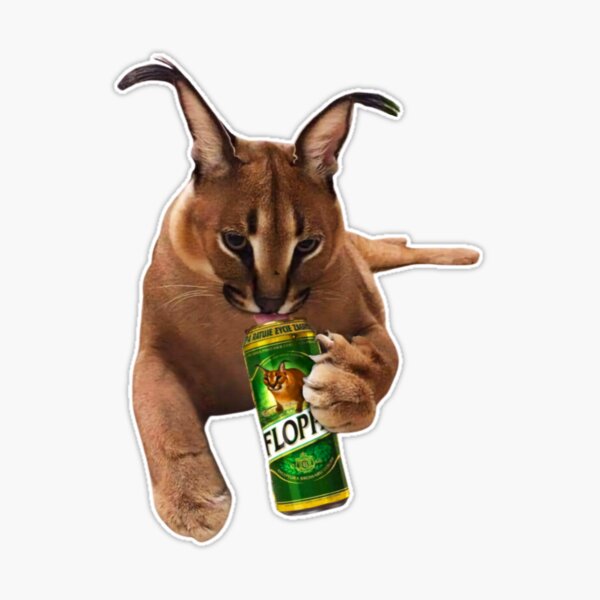 Big Floppa - Caracal meme cat / fat floppa / cursed floppa | Sticker