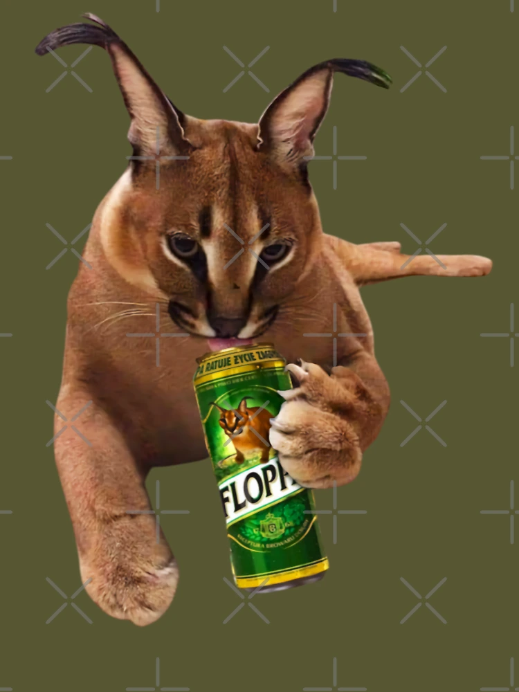 Drunk Floppa Meme Caracal Cat  Postcard for Sale by fomodesigns