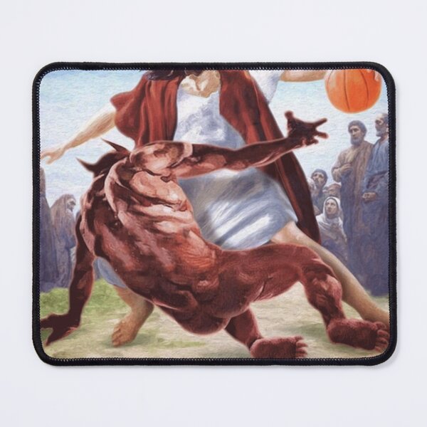 Item preview, Jesus and Devil Essential T-Shirt designed and sold by DYLANCARTER.