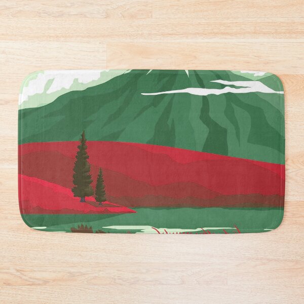 Item preview, Lake Landscape Art red  designed and sold by Tshirtstory.