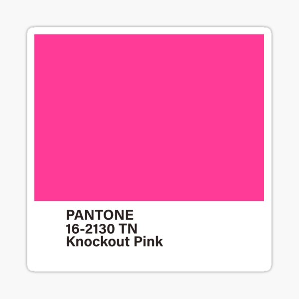 pantone 16-2130 TN Knockout Pink Sticker