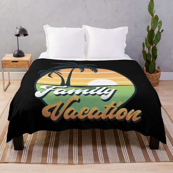 Item preview, Retro Summer Sunset Tropical Palm Trees Family Vacation designed and sold by bestshirtdesign.