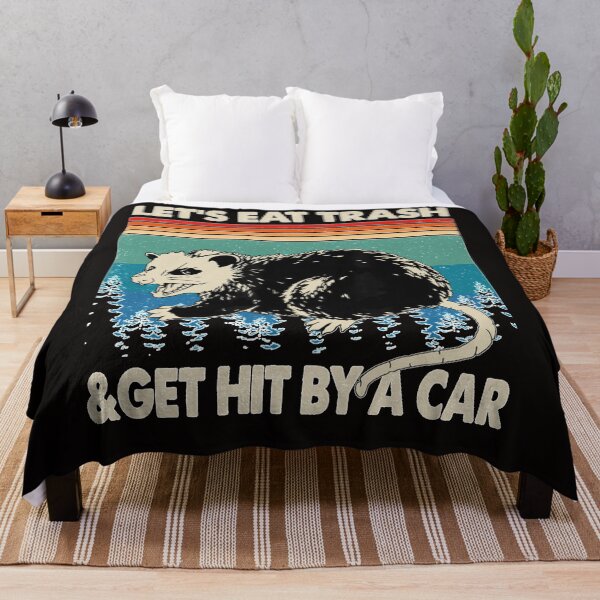 Item preview, Let&x27;s Eat Trash & Ser atropellado por un coche Vintage Raccoon Camiseta esencial designed and sold by DYLANCARTER.