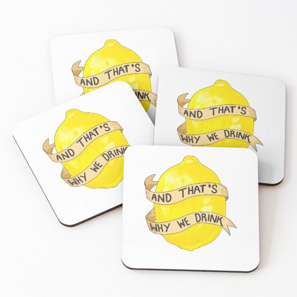 Item preview, And That's Why We Drink Podcast Lemon designed and sold by bforbalaclava.
