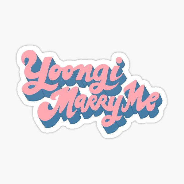 Suga Marry Me Gifts & Merchandise for Sale | Redbubble