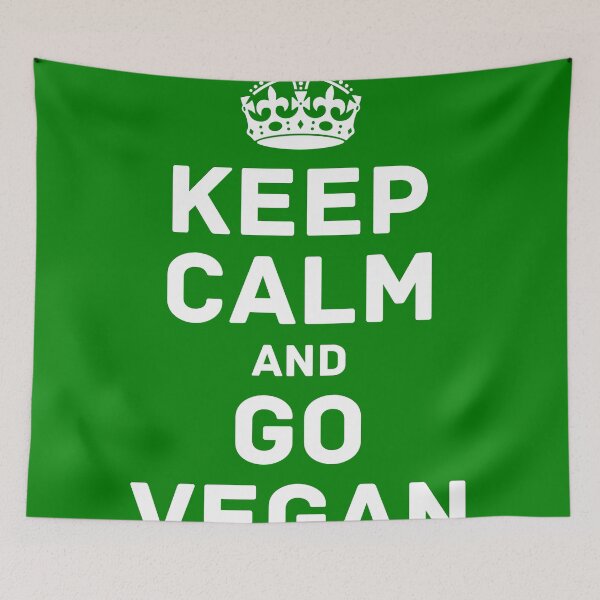 Item preview, Keep calm and go vegan designed and sold by lamariposaverde.