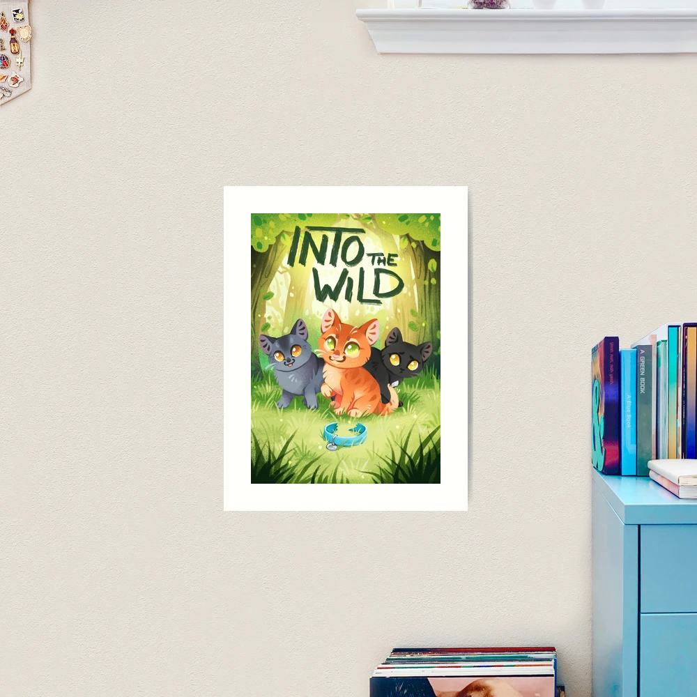 INTO THE WILD Print Aesthetic Cat Illustrationwarriors 