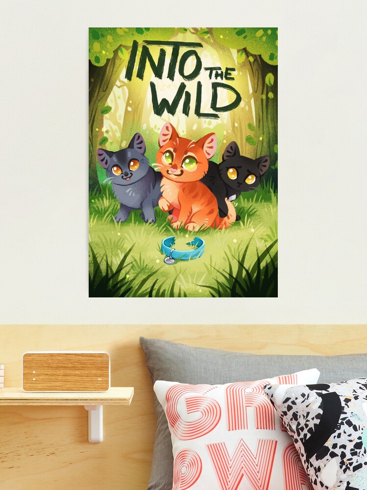 INTO THE WILD Print Aesthetic Cat Illustrationwarriors 