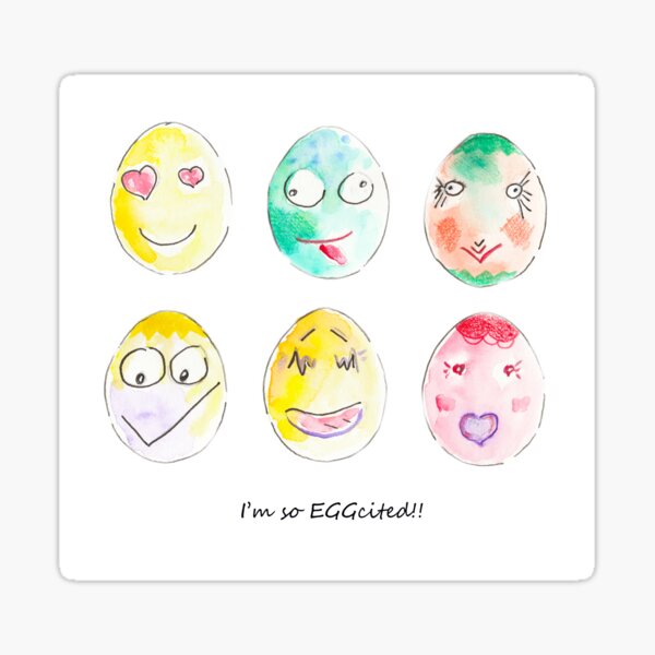 I'm so eggcited!! Sticker