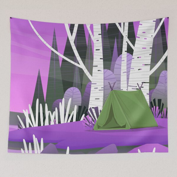 Item preview, Landscape Art Lake Purple Pink  designed and sold by Tshirtstory.