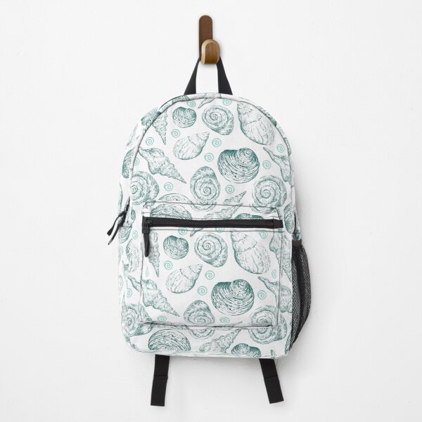 Item preview, Elegant seamless pattern with turquoise seashells designed and sold by Alinart16.