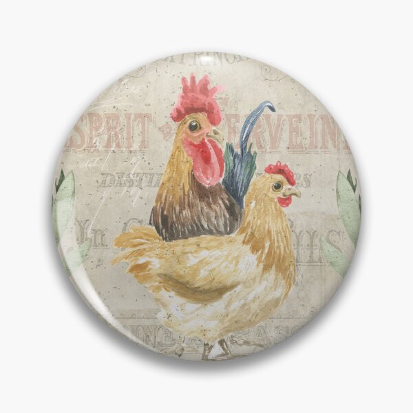 Item preview, Vintage collage - roosters and flowers designed and sold by Lolly's Lane Shoppe.
