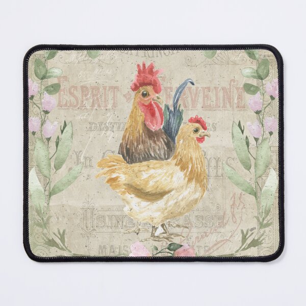 Item preview, Vintage collage - roosters and flowers designed and sold by Lolly's Lane Shoppe.