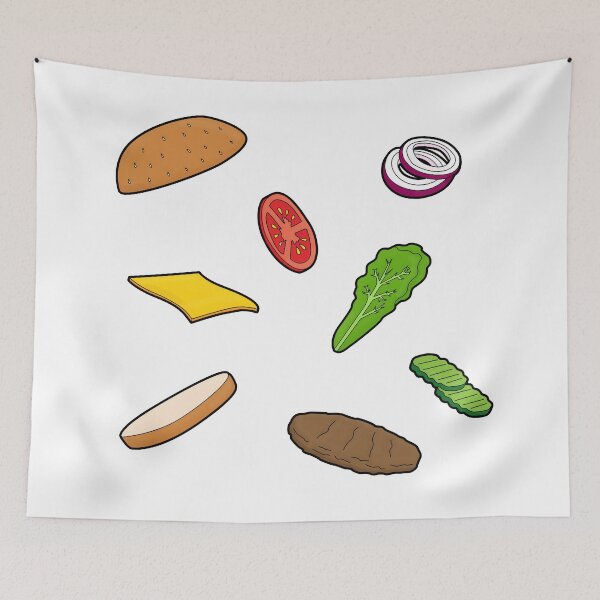 Item preview, De-constructed Burger designed and sold by braeprint.