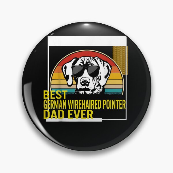 Item preview, Best German Wirehaired Pointer Dad Ever Father's Day Dog Dad T-Shirt designed and sold by jadynbennionv.