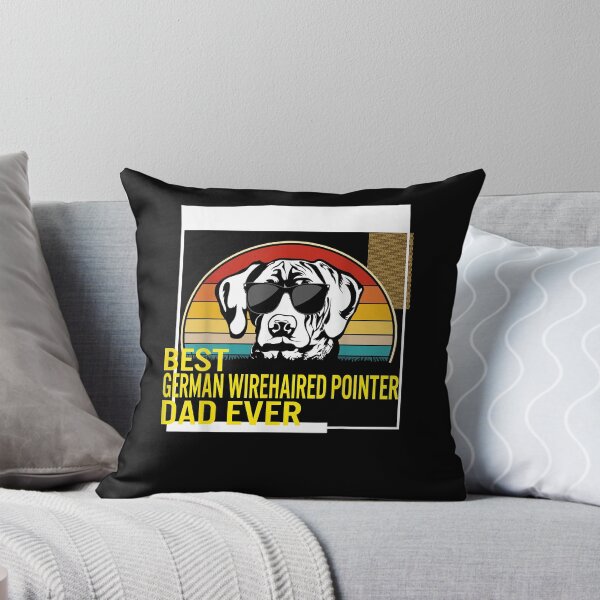 Item preview, Best German Wirehaired Pointer Dad Ever Father's Day Dog Dad T-Shirt designed and sold by jadynbennionv.