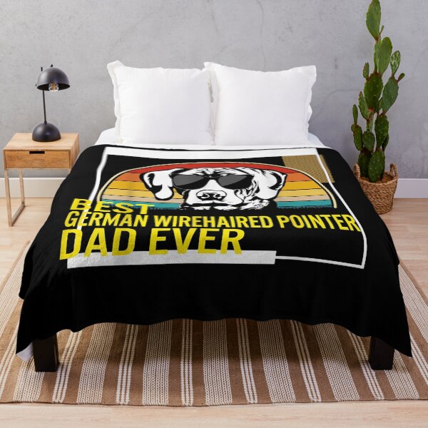 Item preview, Best German Wirehaired Pointer Dad Ever Father's Day Dog Dad T-Shirt designed and sold by jadynbennionv.