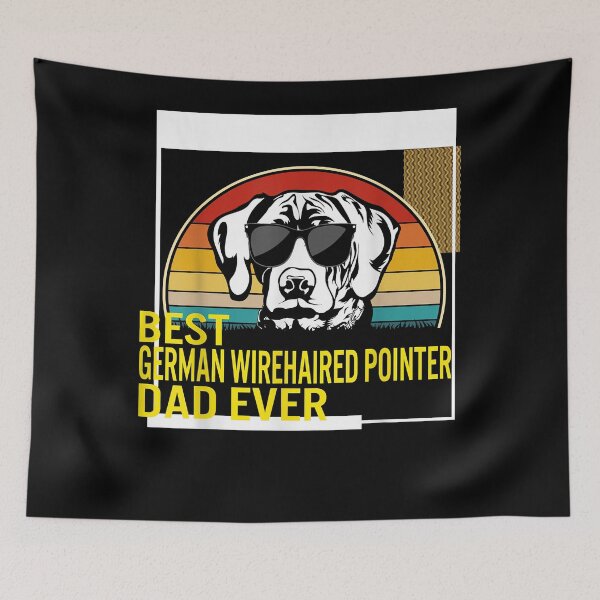 Item preview, Best German Wirehaired Pointer Dad Ever Father's Day Dog Dad T-Shirt designed and sold by jadynbennionv.