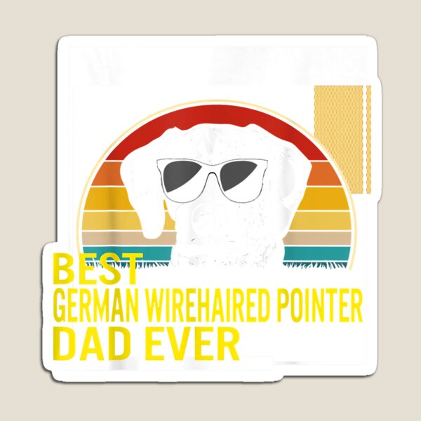 Item preview, Best German Wirehaired Pointer Dad Ever Father's Day Dog Dad T-Shirt designed and sold by jadynbennionv.