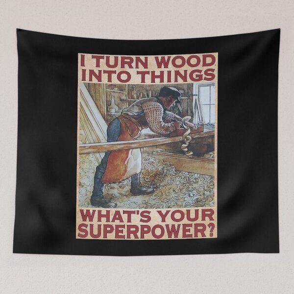 Item preview, i turn wood gift for carpenter funny sayings designed and sold by BrennaEirlys.