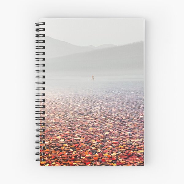 Item preview, Paddleboarder on Lake McDonald designed and sold by Alex Preiss.