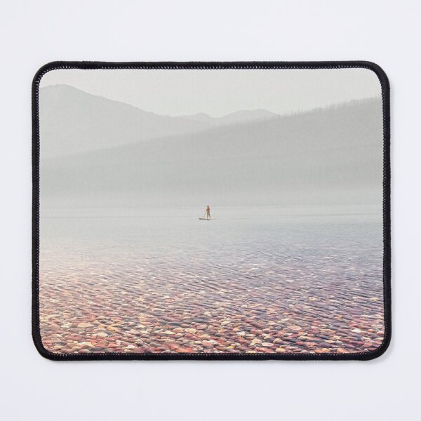 Item preview, Paddleboarder on Lake McDonald designed and sold by Alex Preiss.