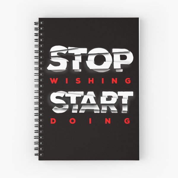 Item preview, Stop Wishing Start Doing Great To Motivate Inspire T-Shirt designed and sold by dominiquepote.