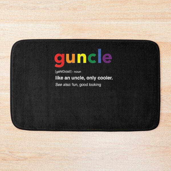 Item preview, Guncle Definition Rainbow Pride Color for Gay Uncle designed and sold by SeppeGoffin.