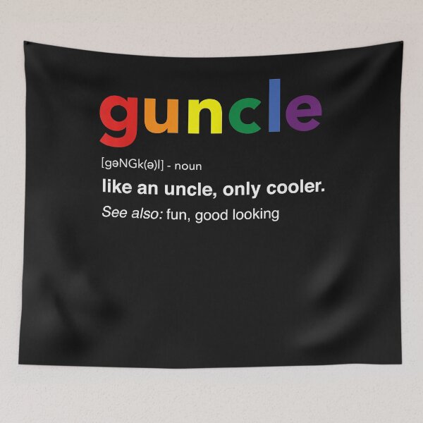 Item preview, Guncle Definition Rainbow Pride Color for Gay Uncle designed and sold by SeppeGoffin.