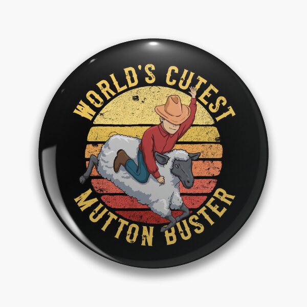 Item preview, World's Cutest Mutton Buster Retro Rodeo Kids Sheep Riding Gear designed and sold by DynamicDesign.