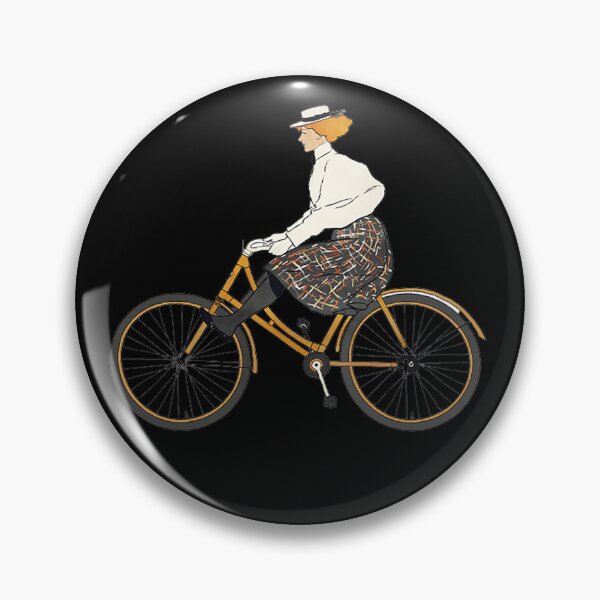 Item preview, Vintage Woman Riding a Bicycle Art Print,  designed and sold by Nils Petter Stein.