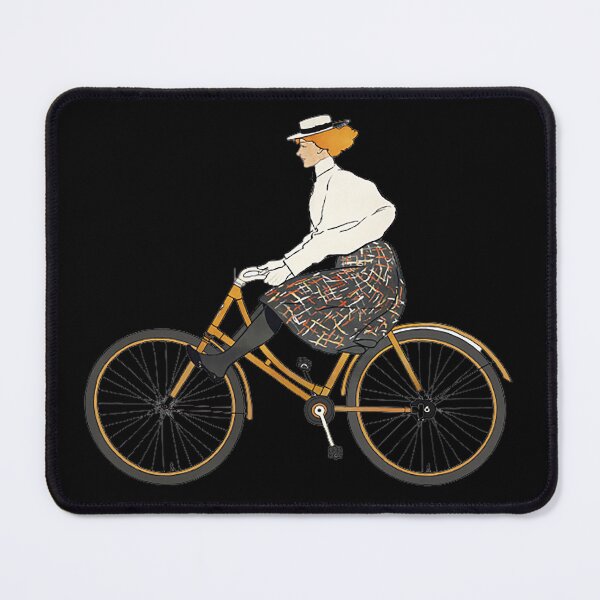 Item preview, Vintage Woman Riding a Bicycle Art Print,  designed and sold by Nils Petter Stein.