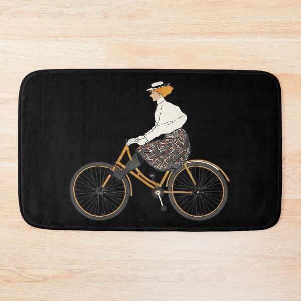 Item preview, Vintage Woman Riding a Bicycle Art Print,  designed and sold by Nils Petter Stein.