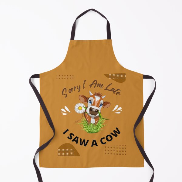 Item preview, Sorry I am late I saw a cow Funny Cow Lover Farmer Quote designed and sold by Alieso.