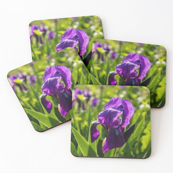 Item preview, Royal Purple Irises in Bloom - A Garden for Vincent Van Gogh designed and sold by Georgia Mizuleva.