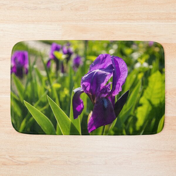Item preview, Royal Purple Irises in Bloom - A Garden for Vincent Van Gogh designed and sold by Georgia Mizuleva.