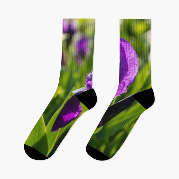 Item preview, Royal Purple Irises in Bloom - A Garden for Vincent Van Gogh designed and sold by Georgia Mizuleva.