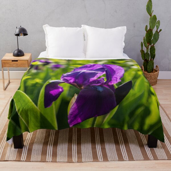 Item preview, Royal Purple Irises in Bloom - A Garden for Vincent Van Gogh designed and sold by Georgia Mizuleva.