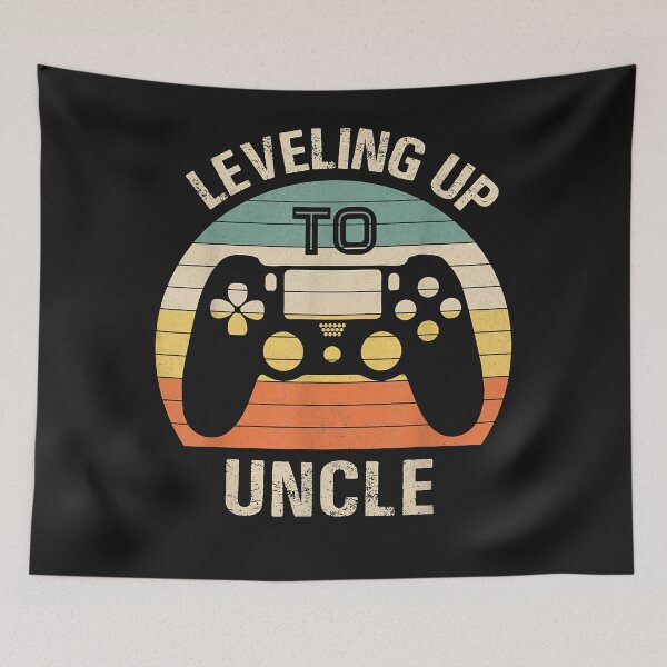 Item preview, Leveling up to uncle 2021 funny video gamer vintage men designed and sold by SeppeGoffin.