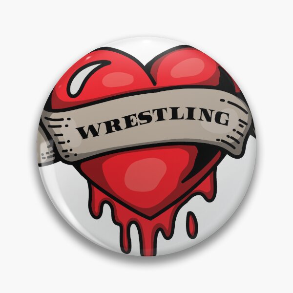 Item preview, Heart bleeds for wrestling  designed and sold by gotosleepstore.